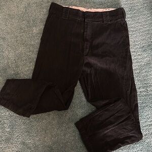 Dickies Black Cropped Corduroy Pants